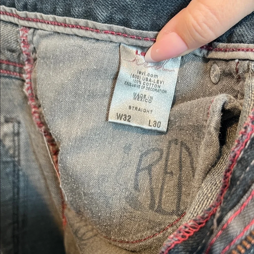 Levi's red Charcoal Denim Pants